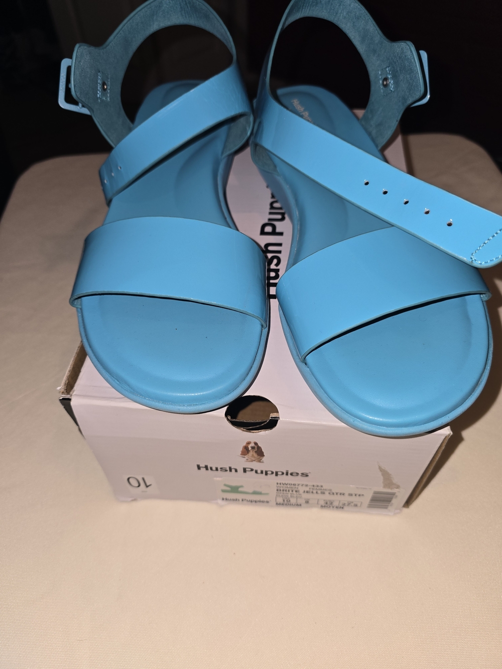 Hush Puppies Women's Turquoise Ankle-Strap Sandals